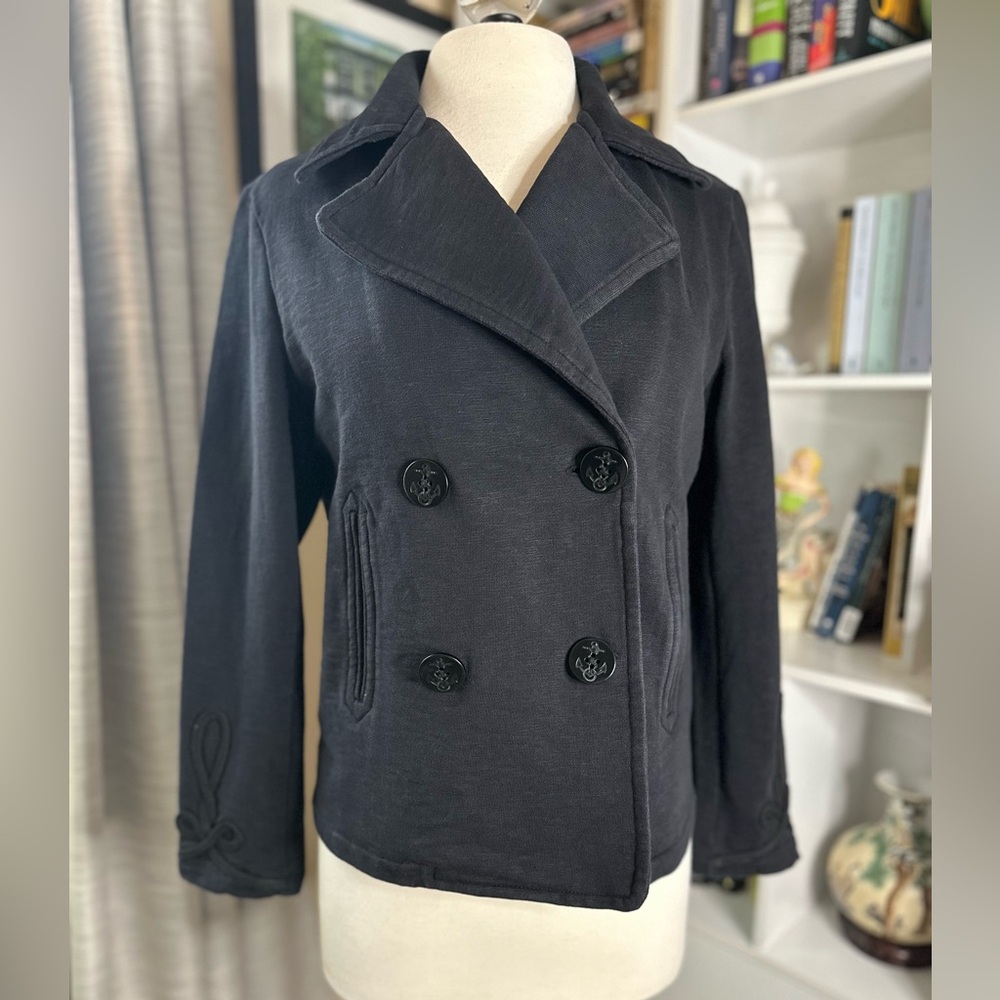 Chaps Women's Navy Pea Coat